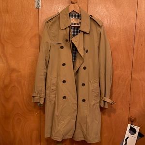J. Crew trench coat, khaki, small, like new